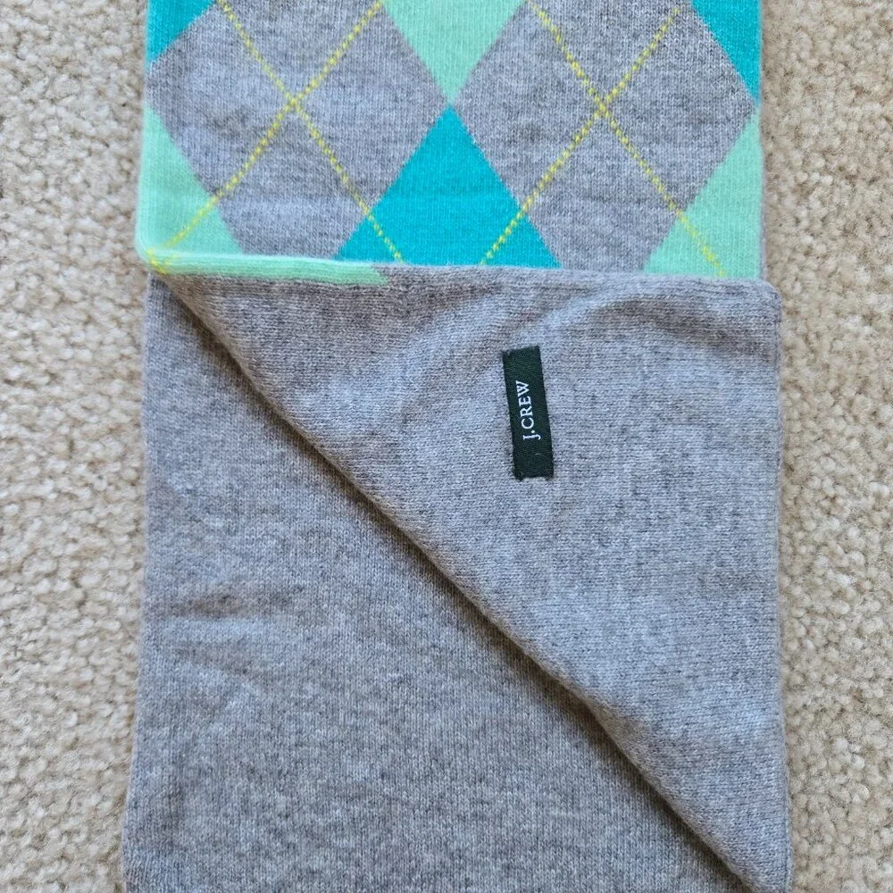 J. Crew Cashmere Argyle Scarf